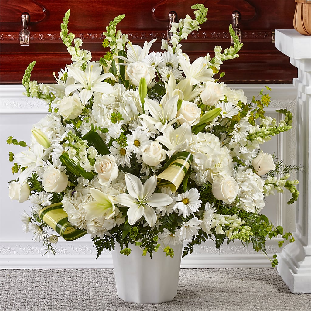 Thoughts of Tranquility Floor Basket – MARTHA'S FLOWER & GIFT SHOP, Bushnell FL