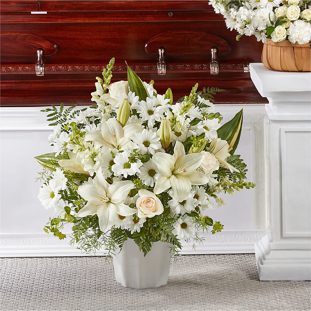 Thoughts of Tranquility Floor Basket – MARTHA'S FLOWER & GIFT SHOP, Bushnell FL