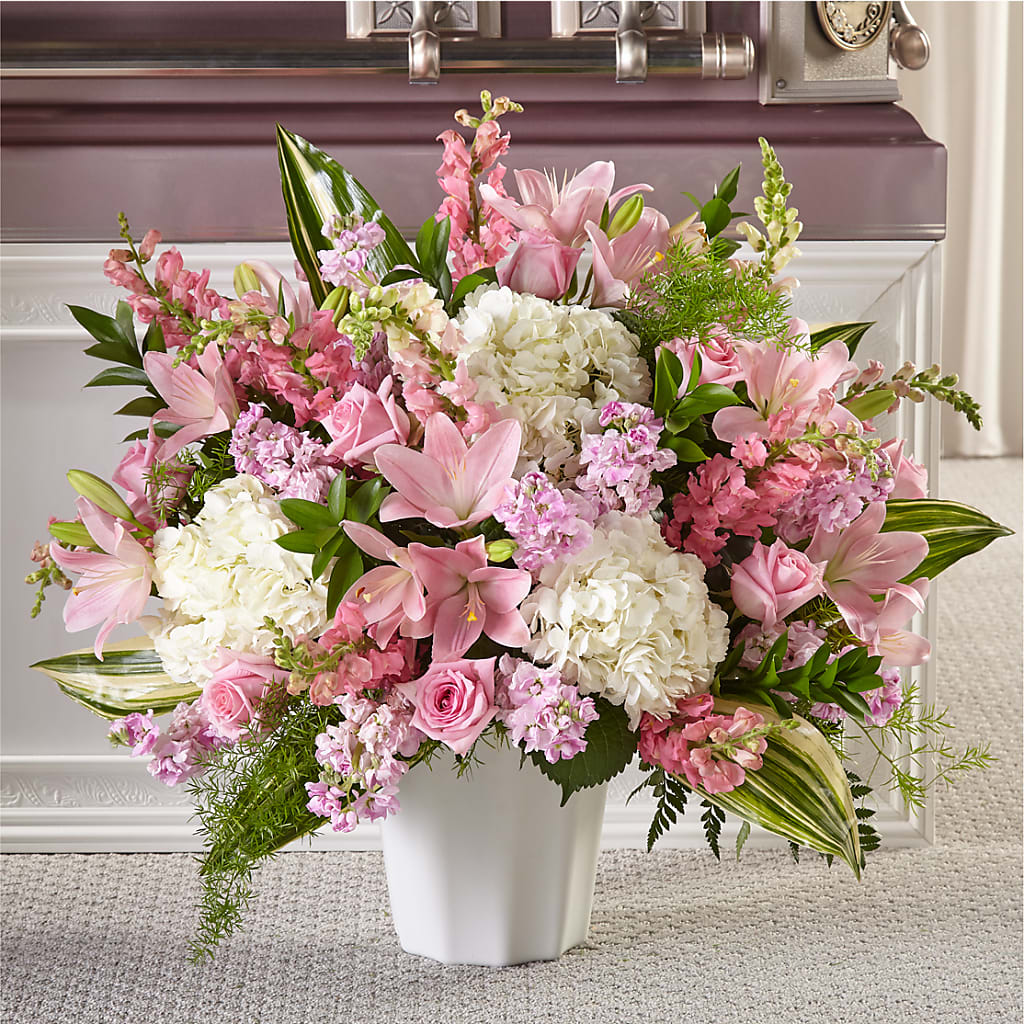 Simply Serene Floor Basket – MARTHA'S FLOWER & GIFT SHOP, Bushnell FL