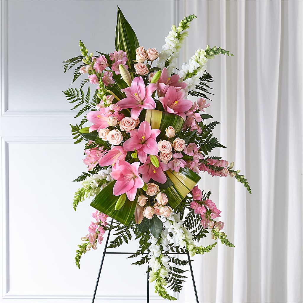Elegant Embrace Standing Spray – MARTHA'S FLOWER & GIFT SHOP, Bushnell FL