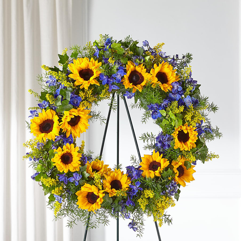 Bright Rays Wreath – MARTHA'S FLOWER & GIFT SHOP, Bushnell FL