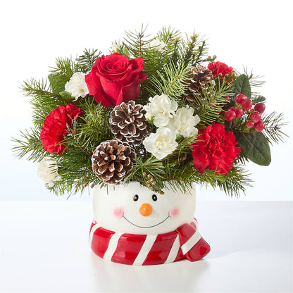 Jolly Snowman Bouquet – MARTHA'S FLOWER & GIFT SHOP, Bushnell FL