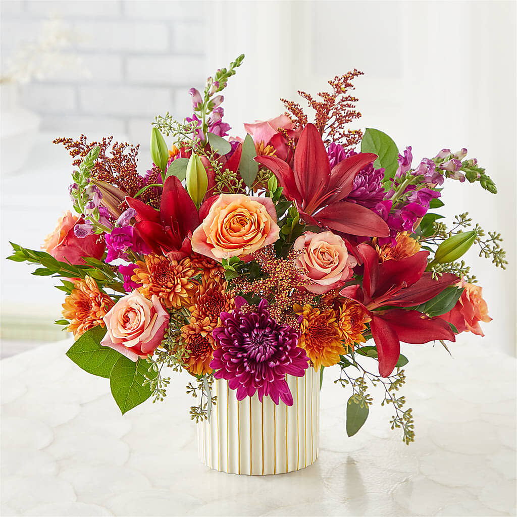 Burgundy Landscape Bouquet – MARTHA'S FLOWER & GIFT SHOP, Bushnell FL