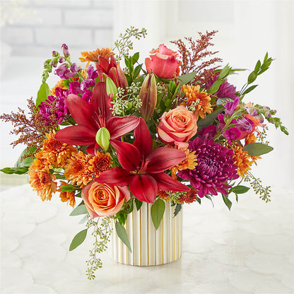 Burgundy Landscape Bouquet – MARTHA'S FLOWER & GIFT SHOP, Bushnell FL