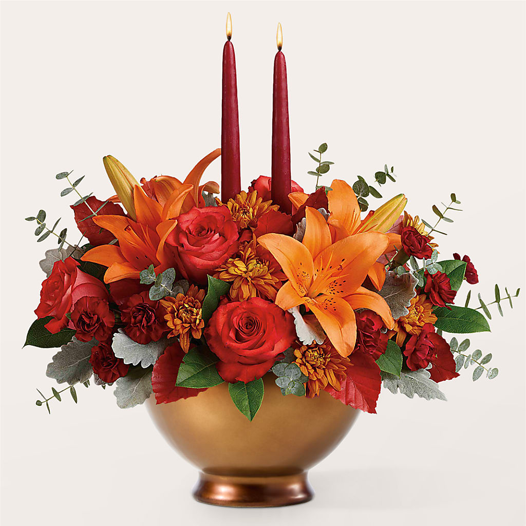 Fruits of Fall Centerpiece – MARTHA'S FLOWER & GIFT SHOP, Bushnell FL