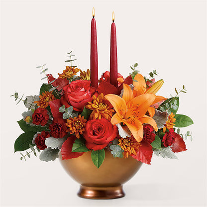 Fruits of Fall Centerpiece – MARTHA'S FLOWER & GIFT SHOP, Bushnell FL