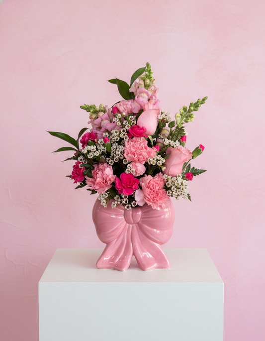 Pink "Bow"-quet