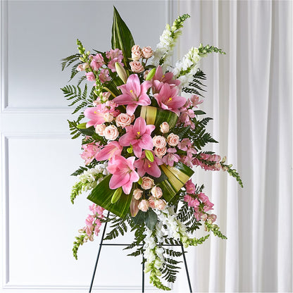 Elegant Embrace Standing Spray – MARTHA'S FLOWER & GIFT SHOP, Bushnell FL