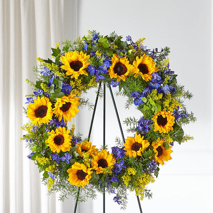 Bright Rays Wreath – MARTHA'S FLOWER & GIFT SHOP, Bushnell FL