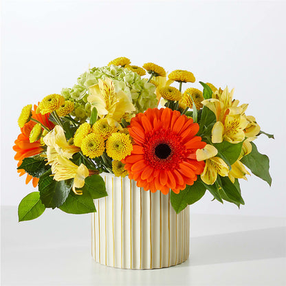 Autumn Sunshine Bouquet with Ivory Vase – MARTHA'S FLOWER & GIFT SHOP, Bushnell FL